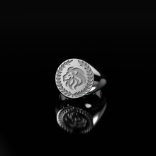 Load image into Gallery viewer, Courage - Lion Signet Ring - philologa