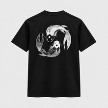 Load image into Gallery viewer, Philologa Tao Koi Yin Yang Tee black back full view
